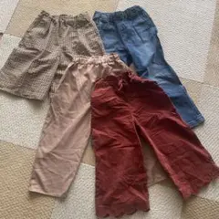 4枚まとめ売り　120 パンツ　キュロット　ユニクロ他