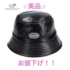 ⭐️美品⭐️X-girlエックスガールFAUX LEATHER BUCKETHAT