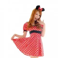 ミニー マウス 風 コスプレ ハロウィン コスチューム 衣装 レディース クリス