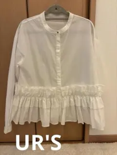 UR'S 裾フリルブラウス☆Lのサムネイル