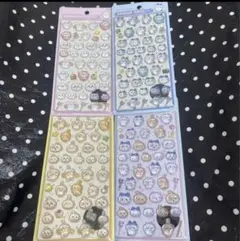 未使用コンプ全4種ちいかわハチワレうさぎ集合ボンボンBOBONドロップシール新品