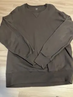 ユニクロUNIQLO XL ブラウン トレーナー