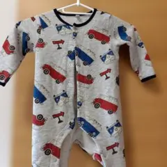 車柄ロンパース