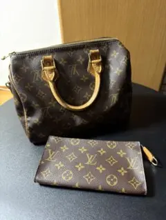 今日だけ‼️【LOUIS VUITTON】モノグラム スピーディ25 ＆ ポーチ
