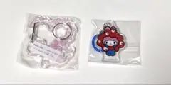 サンリオ　マイメロディ　ガチャガチャ　カラビナ　ミャクミャクなりきりチャーム