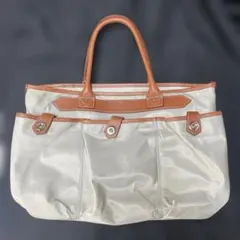 COACH ハンプトン ウィークエンド 水色ナイロントートバッグ - メルカリ