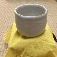 藤原恭助　絵志野茶碗　備前志野　抹茶椀　茶道具　共箱　共布　茶盃/茶杯/骨董 藤原恭助 絵志野茶碗 備前志野 抹茶椀 茶道具 共箱 共布 茶盃/茶杯/