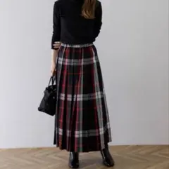 美品★アーバンリサーチ サニーレーベル ★ チェック柄ロングプリーツスカート