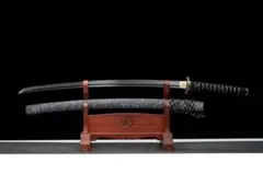 昼夜之光』全長103cm 模造刀 白研磨 柏木鞘 幻彩ペイント 金属装具 