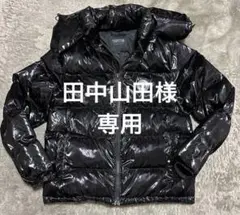 トラップスター　ダウン　ブラック　光沢　S