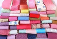 12-13-4 着物小はぎれ 正絹ちりめん他ハギレセット【50枚】古布