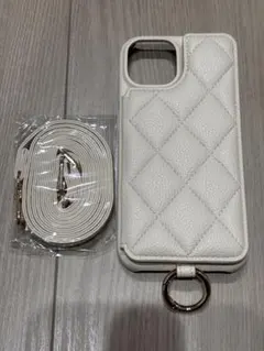 iPhone15用 Elegante ケース キルティング iPhoneケース