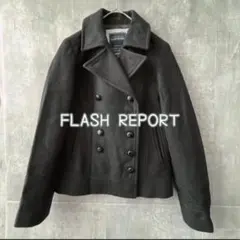 73【FLASH REPORT】ライトオン ピーコート ダブルブレスト 毛混