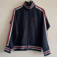 adidas ネイビー トラックジャケット ストライプのサムネイル