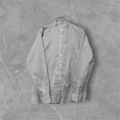 【タグ付】OLD UNIQLO ストライプ バンドカラーシャツ 00s y2k