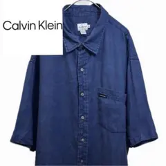 Calvin Klein Jeans リネン100 半袖シャツ カルバンクラインのサムネイル