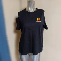 GU　HARIBO ブラック 肩出し Tシャツ