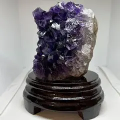 033 紫水晶 アメジスト クラスター 【台座付き】