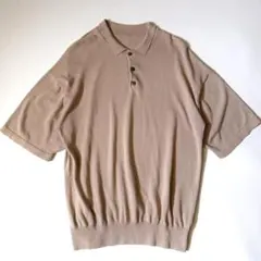 crepuscule クレプスキュール ニットポロシャツ ベージュ size2のサムネイル