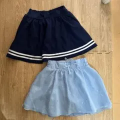 スカート　2枚セット　140・150サイズ　スパッツ付き