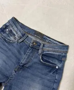 ZARA ダメージ加工ストレッチスキニーデニム EUR38
