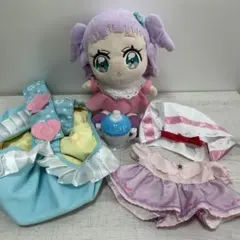 ひろがるスカイプリキュア　エルちゃん　ぬいぐるみ　抱っこ紐　お着替えセット