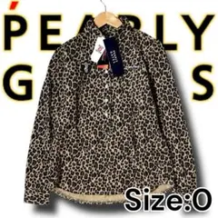 新品 パーリーゲイツ 定価2.5万 日本製 サーモライト レオパードポロシャツ