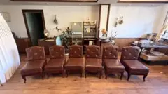 アンティーク調レザーチェア 1脚(6脚あり)引き取り希望