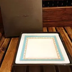 【未使用】♡ノリタケ♡スクエア プレート 19cm♡ペアセット♡ハミングブルー