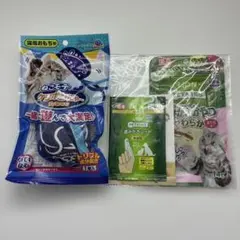 新品未使用　ねこモテ ケリポン　リボン付き 歯みがき　おやつ　セットのサムネイル