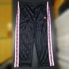 adidas ストライプ トレーニングパンツ ブラック