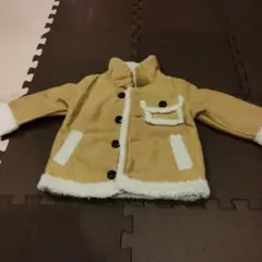 ベージュ フリース付きジャケット