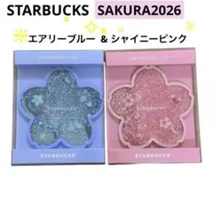 Starbucks スタバ　コースター　さくら2026 ピンク　ブルー　2セット