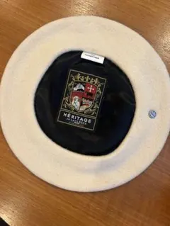 HÉRITAGE ウール ベレー帽 クリーム