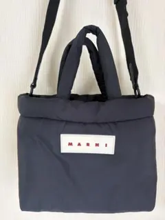 新品 マルニ PUFF E/W 2wayトート ショルダー バッグ ピンク - メルカリ
