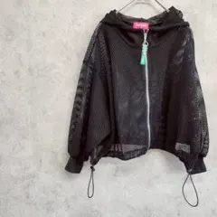 LOVE RABBYラブラビ　 メッシュパーカー 160 フード付き