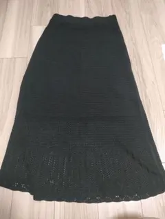 GU ブラック フレアスカート M