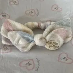 ヘアバンド　ジェラピケ　ジェラートピケ　リボンのサムネイル