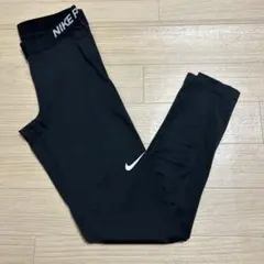 美品 ナイキ プロ メンズ ワンポイント スパッツ ブラック Lサイズ