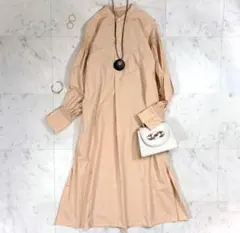 美品❇︎マカフィー トゥモローランド バンドカラーワンピース定価2.8万 洗える