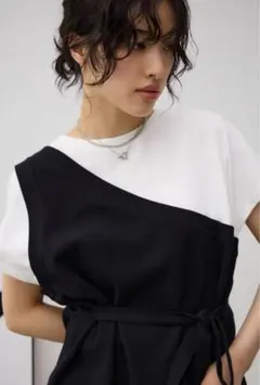 ワンショルダービスチェトップス AZUL AZULbyMOUSSY