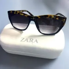 ZARA べっ甲フレームサングラス　レンズ　ブラウンのサムネイル