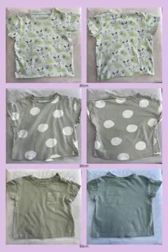 80cm Tシャツ12着・ショートパンツ1着 保育着（まとめ売り）