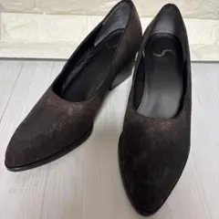 INDIVIDUAL パンプス ブラウン 23 ポインテッドトゥのサムネイル