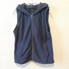 JayJay COMPANY フリースベスト ネイビー Mサイズ【汚れあり】