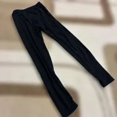 黒 トップバリューレギンス ゴムウエスト前あきキッズ140