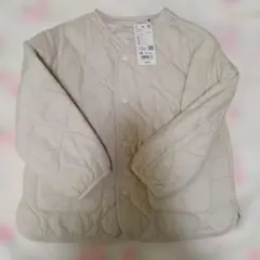 UNIQLO KIDS オフホワイト キルティングコート 120