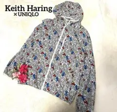 Keith Haring【アートプリント】【フード】【ナイロン】【メンズ】長袖のサムネイル