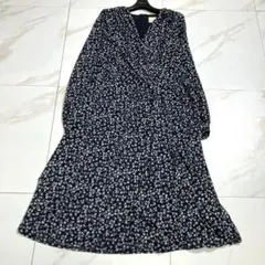 希少♡フェイズエイト シャーリング カシュクールロングワンピース 花柄 サッカー