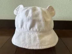 familiar 耳付きピンクベビー帽子 45-47cm